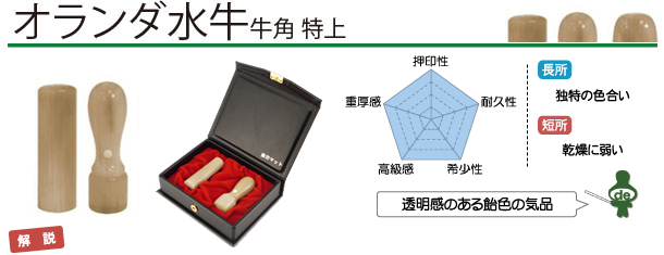 起業・開業・会社設立印鑑　牛角 特上